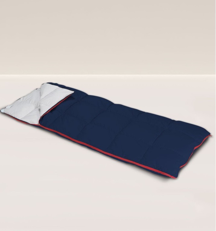 Sacco a pelo in piumino con rivestimento in nylon