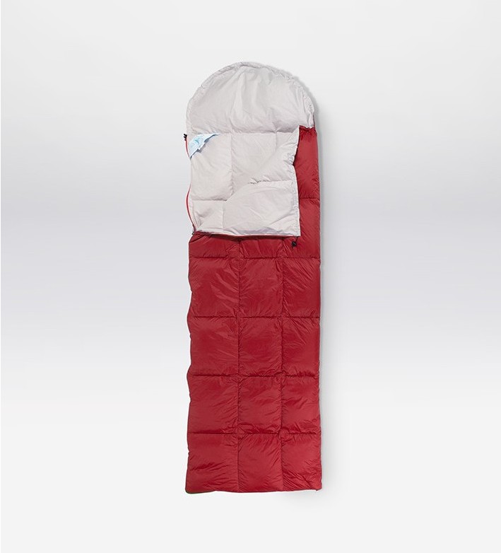 Sacco a pelo in nylon e tessuto con cappuccio